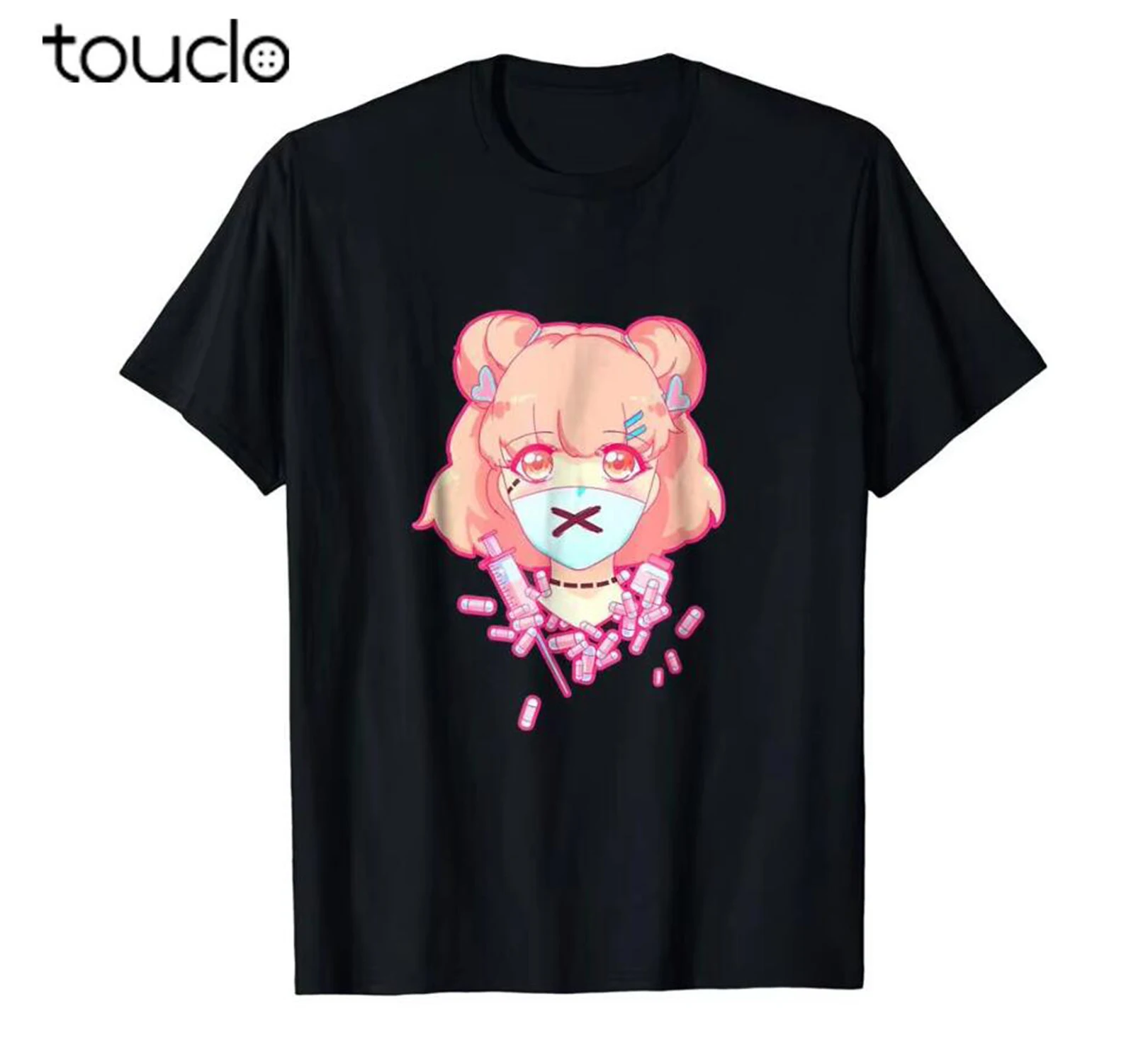 Summer Clothing Brands - Футболка Pastel Menhera Anime Pills Psycho,