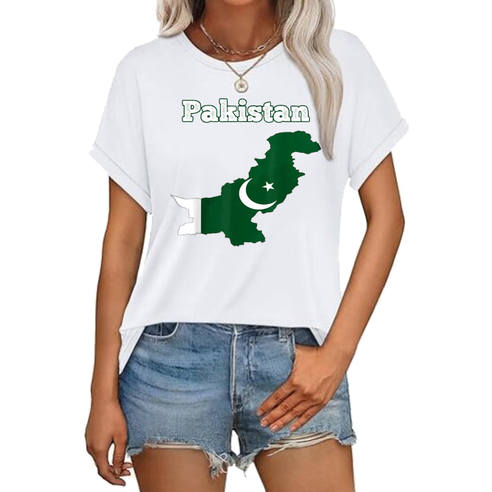 Summer Clothing Pakistan - Флаг Пакистана, футболка ко Дню независимости
