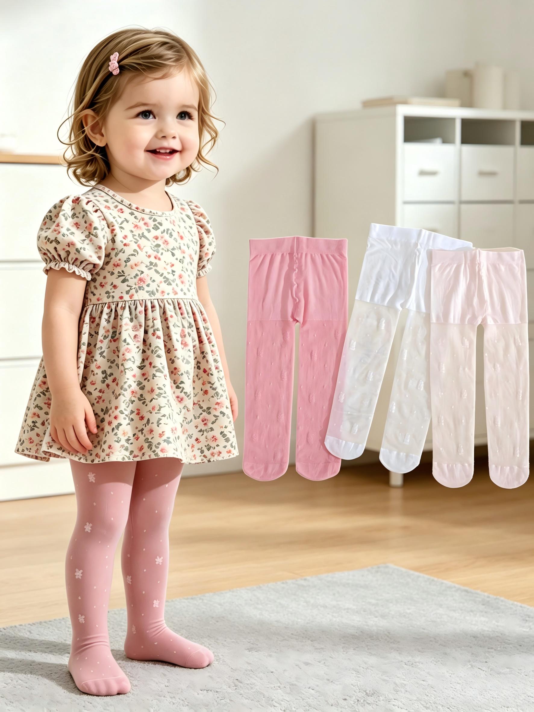 Summer Clothing Baby Girl - Набор из 3-х колготок для девочек
