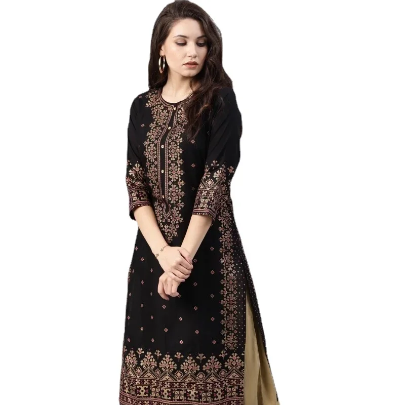 Summer Clothing Pakistan - Индийское платье Kurtas для женщин, весна-лето,