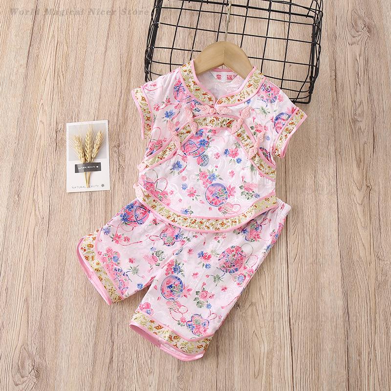 Детский летний костюм Тан для  – обзор и цена Summer Clothing Baby Girl