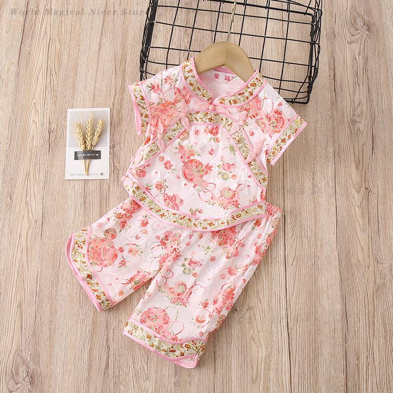 Детский летний костюм Тан для  – обзор и цена Summer Clothing Baby Girl