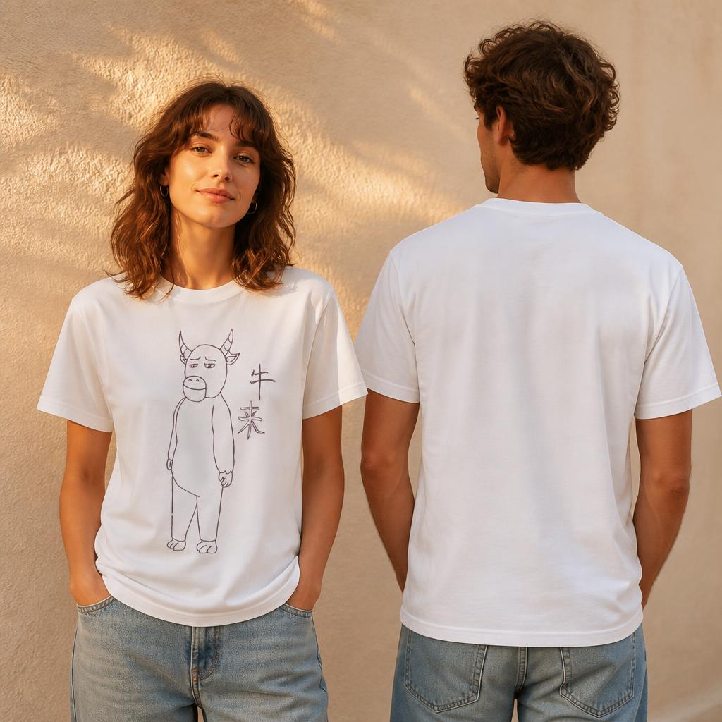 Мужская футболка Niu Lai с при – обзор и цена Summer Clothing Drawing