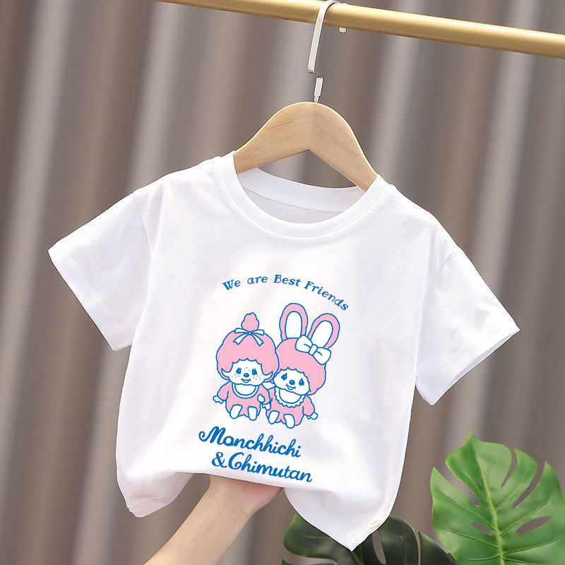 Детские футболки Monchhichi с  – обзор и цена Summer Clothing Baby Girl