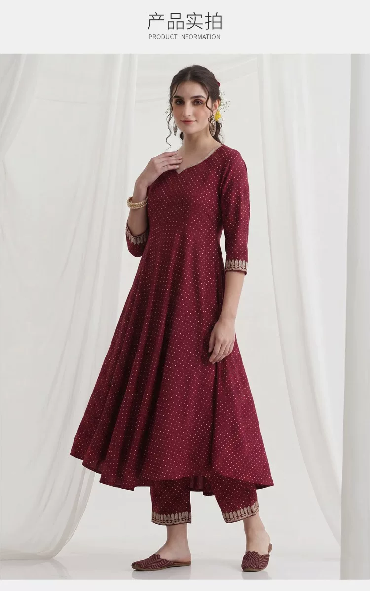 Женский бордовый этнический ко – обзор и цена Summer Clothing Pakistan