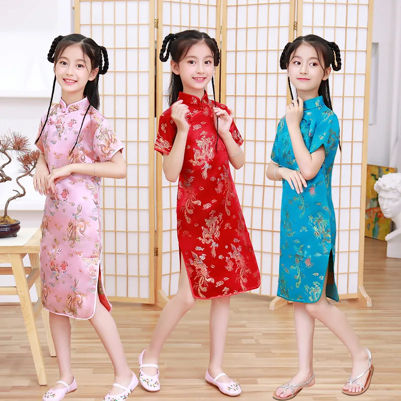 Summer Children's Cheongsam Mo – обзор и цена Summer Clothing Baby Girl