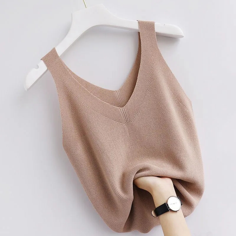 Вязаная винтажная майка с v-об – обзор и цена Summer Zara