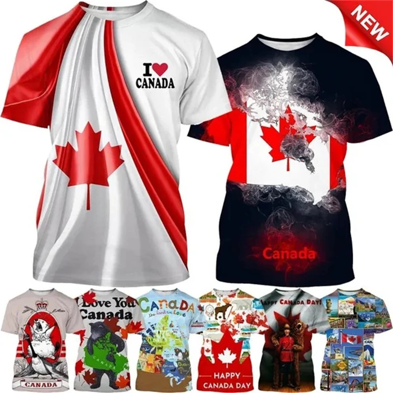 I Love Canada Flag Graphic T S – обзор и цена Summer Clothing Women Canada